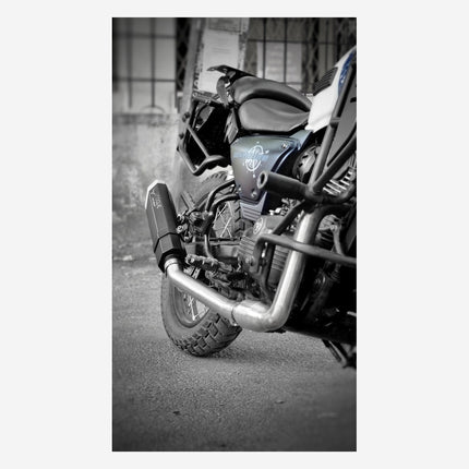 Yezdi Adventure with Barrel Rogue 2.0 performance exhaust