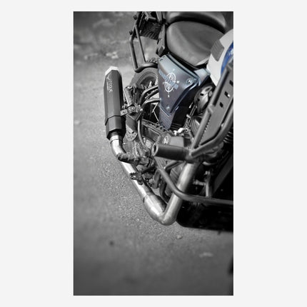 Yezdi Adventure with Barrel Rogue 2.0 performance exhaust